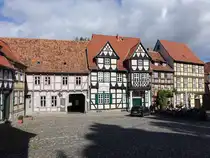 Quedlinburg, Fachwerkh�user am Schlo�berg (28.09.2024)