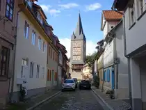 Quedlinburg, Schneckenturm in der Goldstra�e (28.09.2024)