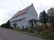 Frankenholz, Pfarrkirche St. Josef, erbaut von 1920 bis 1927 durch den Architekten Richard Berndl (12.10.2024)