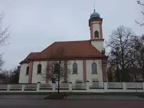 Ro�lau, Pfarrkirche Herz Jesu, erbaut von 1926 bis 1927 (08.12.2024)