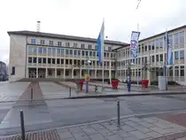 Neu-Ulm, Rathausgeb�ude am Rathausplatz (16.03.2021)