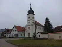 Dornburg, evangelische Schlo�kirche, erbaut von 1755 bis 1758 von Carl Wilhelm Christ (11.12.2024)