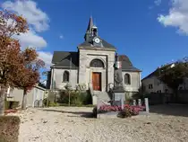 Cramant, Pfarrkirche St. Gibrien, erbaut im 14. Jahrhundert (05.10.2024)