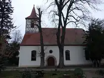 Breitenhagen, evangelische St. Christopherus Kirche, erbaut 1625 (12.12.2024)