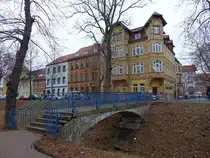 Bitterfeld, H�user Ecke Ratswall und Schulstra�e (13.12.2024)