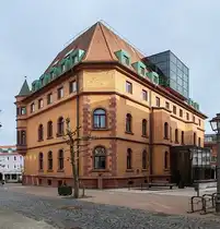 H�nfeld - R�ckseite des H�nfelder Rathauses nach der Grundsanierung, 02-2025