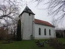 G�bschelwitz, evangelische Kirche, erbaut 1857 (14.12.2024)