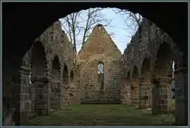 Die Kirchenruine Unser Lieben Frauen in Loburg stammt aus dem 12. Jahrhundert und wurde bereits im Mittelalter aufgegeben. (09.02.2025)