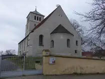 Schildau, evangelische St. Marien Kirche, erbaut ab 1170 (15.12.2024)