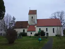 Welsau, evangelische Dorfkirche, erbaut im 13. Jahrhundert (16.12.2024)