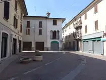 Caravaggio, H�user an der Piazza Ceppo (29.09.2018)