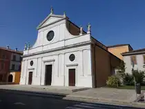 Soresina, Pfarrkirche San Siro, erbaut von 1836 bis 1839 (29.09.2018)