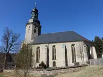 Geising, evangelische Stadtkirche, erbaut 1689 (28.03.2025)