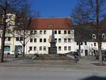 Glash�tte, Ferdinand Adolph Lange Denkmal an der Hauptstra�e (28.03.2025)