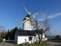 Possendorf, Windm�hle, erbaut 1691, in Betrieb bis 1990 (28.03.2025)