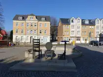 Rabenau, Stuhlbaubrunnen und H�user am Markt (28.03.2025)