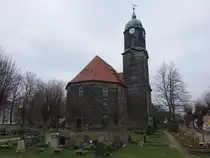 Lohmen, evangelische Kirche, erbaut von 1786 bis 1789 durch Johann Daniel Kayser (29.03.2025)