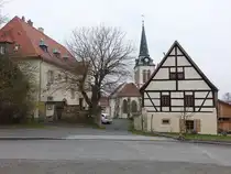 Ottendorf, evangelische Kirche und Pfarrhof (29.03.2025)