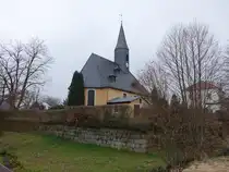 Rathewalde, evangelische Kirche, erbaut 1860 (29.03.2025)