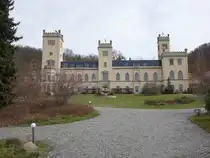 Hosterwitz, Keppschloss, erbaut von 1861 bis 1863 im Tudorstil (30.03.2025)