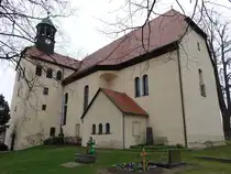 Oberottendorf, evangelische Kirche, erbaut 1427 (30.03.2025)