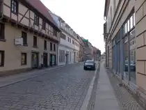 Aschersleben, historische H�user in der Hohen Stra�e (12.04.2025)