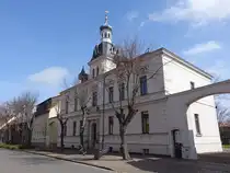 Brehna, neues Rathaus in der Bitterfelder Stra�e, erbaut 1898 (12.04.2025)
