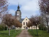 Klepzig, evangelische St. Marien und Pankratius Kirche, erbaut ab 1363 (12.04.2025)