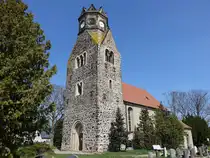 Petersroda, gotische evangelische Kirche, erbaut 1576, Turmaufsatz erbaut 1872 (12.04.2025)