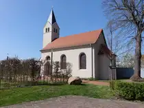Renneritz, evangelische Kirche, erbaut 1886 (12.04.2025)