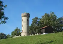 Der 18m hohe Luisenturm bei Kleinkochberg (N�he Rudolstadt) wurde 1864 erbaut und 2006 restauriert. Aufnahme vom 15.09.2023.