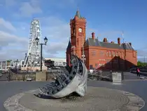 Cardiff, Pierhead Building am Harbour Drive, erbaut 1897 im neugotischen Stil (27.04.2025)