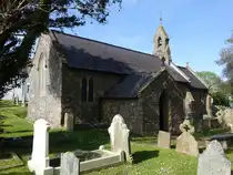 Penmaen, Pfarrkirche St. John the Baptist, erbaut im 14. Jahrhundert (28.04.2025)