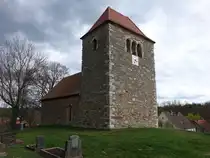 Thaldorf, evangelische St. Wenzel Kirche, erbaut im 12. Jahrhundert (13.04.2025)