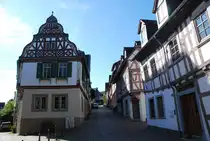 Idstein - Altstadt, Fachwerkh�user Obergasse/Kaffeegasse, 14.05.2025