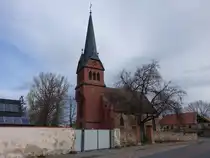 Gn�lbzig, evangelische St. Mauritius Kirche, erbaut von 1795 bis 1796 (13.04.2025)