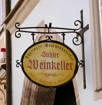 Suhl, der  Suhler Weinkeller  in der Innenstadt, April 2025