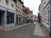 Alfeld / Leine, Fachwerkh�user in der Stra�e Winde (17.04.2025)