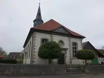 F�hrste, evangelische St. Andreas Kirche, erbaut 1827 (17.04.2025)