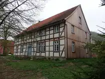 Langenholzen, historisches Fachwerkhaus in der Kirchtor Stra�e (17.04.2025)