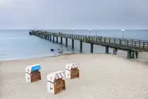 Die Seebr�cke vor Ostseebad K�hlungsborn an der Mecklenburger Bucht. Aufnahme: 7. Juni 2025.