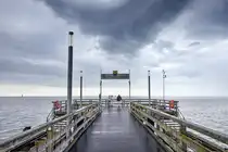 Auf der Seebr�cke vor Heiligendamm an der Ostsee. Aufnahme: 7. Juni 2025.