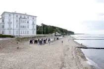 Haus Mecklenburg am Ostseestrand in Heiligendamm. Aufnahme: 8. Juni 2025.