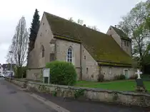 T�ndern, St. Christopherus Kirche, erbaut im 15. Jahrhundert (18.04.2025)