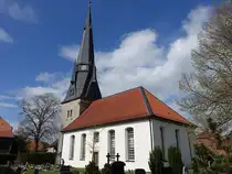 Eime, evangelische St. Jacobi Kirche, erbaut 1738 (19.04.2025)