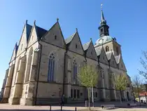 Bockenem, evangelische Pfarrkirche St. Pankratius, sp�tgotische Hallenkirche erbaut bis 1403 (20.04.2025)