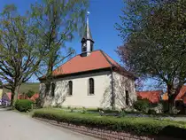 Hahausen, evangelische St. Romanus Kirche, erbaut 1794 (20.04.2025)