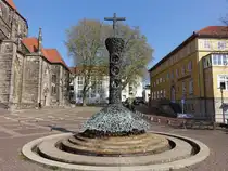 Hildesheim, Bugenhagenbrunnen am Andreasplatz (20.04.2025)