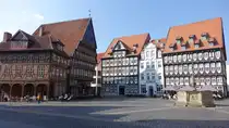Hildesheim, Fachwerkh�user am Marktplatz (20.04.2025)