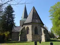 Nettlingen, romanische St. Marien Kirche, erbaut im 11. Jahrhundert (20.04.2025)